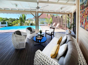 Luxueuse maison créole Youka - Magnifique T4 piscine, proche de la plage